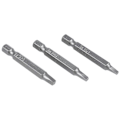 Miniatyrbilde 1 av 5: 3 stk. 50 mm 1/4 tommers sekskant firkantbits Firkantet skrutrekkerbits S2 legert stål magnetisk skrutrekker-DT