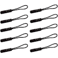 Miniatyrbild 1 av 5: Slitstarka dragkedjor med sladd Dragkedjeersättning för plånböcker, ryggsäckar, bagage, kläder (svart 10-pack)