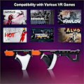 Miniatyrbillede 4 af 5: DEVASO Kompatibel til Sony PS VR2 Controller Gun Stock VR Spil Greb Case VR Headset Udskiftningsdele Black