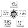 Miniatyrbillede 2 af 4: Stopur Metal Stopur Timer Hukommelse Digitalt Stopur Edition d