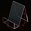 Miniatyrbillede 2 af 5: 6 pakker klar akryl bogstand, transparent bogdisplaystand, bogstande til display, akryl bogreol til udstilling