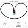 Miniatyrbilde 1 av 5: Elektrisk Sykkel Ebike 5 Pin Hann til Hann Display Skjøteledning Kontakt for Midtmotor BBS01/BBS02/