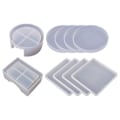 Miniatyrbillede 1 af 5: Silikone Brikforme til Resin Støbning, Epoxy Resin Brikforme Sæt Inklusive 8 Stk. Brikker Og
