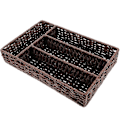 Miniatyrbillede 3 af 4: Kosmetik Opbevaringskurv Simpel Delikat Gitterdesign til Hjemmebrugere 30.5X21X5.5CM Organisation 1 stk