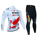 Miniatyrbild 1 av 5: 2023 JUMBO Långärmad Cykeltröja Set haklapp Byxor Ropa Ciclismo Cykelkläder MTB Cykeltröja Höstuniform Herrkläder Cycling suit 4XL