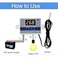 Miniatyrbillede 4 af 5: LED Digital Temperaturstyringsmodul Programmerbar Køletermostat (12V 10A 120W)
