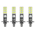4 stk H1 6000k Super White 80w LED Hovedlyktsett Tåkelys