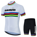 Miniatyrbild 1 av 5: SRAM Cykelkläder Herr Sommar Herr Set 2023 Mtb Outfit Set Sportswear Shorts Uniform Jersey Byxor Man Kläder Skjorta Haklapp Army Green M