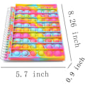 Miniatyrbild 2 av 5: Pop Anteckningsbok, Pop Bubble Fidget Anteckningsbok Pop Fidget Leksaker Anteckningsbok för att Lindra Stress, Silikon Bubblor Anti-Ångest Fidget Perfekt för Vuxna. (Tie dye)