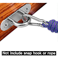 Miniatyrbilde 4 av 5: 4 Stykker Takfeste i Rustfritt Stål 3,1 tommer Pad Eye Plate Marine Hardware Staple Hook Loop Skruer Feste