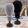 Miniatyrbild 5 av 5: Basplatta Styrofoam Mannekäng Huvud Modell Peruker Mössor Glasögon Displayställ Hållare