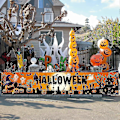 Pikkukuva 1 / 5: Haussikyltti - Onnellinen Halloween - Oranssi ja Musta Koriste