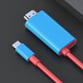 Pikkukuva 5 / 5: 2M USB 3.1 Type C - HDMI-yhteensopiva adapteri Type C -kaapeli Switch-puhelimelle
