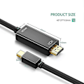 Miniatyrbilde 3 av 5: Mini Displayport til 4k Mini Dp til 1,8 meter kabel for /pro, Surface Pro/dock, skjerm, projektor