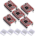 Miniatyrbillede 5 af 5: A4988 Stepper Motor Driver Modul + Køleplade Til 3D Printer Reprap
