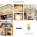 Miniatyrbillede 2 af 4: Gy6.35 Led Lampe Epistar Safir Lampe Perler 1508 5w Ac/dc12vcob Pendel Lampe Indsats Led Lys Kilde Halogen Pære (ikke-dæmpbar, 5 Pak)