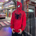 Pikkukuva 4 / 5: Spiderman hupullinen paita miehille Naisten printed hupullinen takki Streetwear paras lahja jouluksi Red M