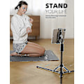 Miniatyrbillede 3 af 5: iPad Tripod Stativ, Tablet Gulvstand 65\" iPad Holder Montering Med Justerbar Højde Kompatibel Live Stream/Se, Kompatibel iPad Pro 12.9/11, Air M