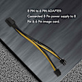 Pikkukuva 3 / 5: Pcie 8 Pin - 2 X 8 Pin (6+2) Pci -sovitinvirtajohto Pcie Y -jakajajohdon jatkojohto 8 tuumaa (4