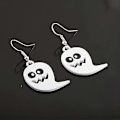 Miniatyrbillede 3 af 5: Ghost Øreringe Ghost Dingle Øreringe Søde Ghost Gaver Ghost Smykker Halloween Tema Øreringe Halloween Gaver uu