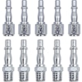 Miniatyrbillede 1 af 5: 10 stk. Luftkompressor Slangefittings, 1/4 tomme Luftledningsstik, Luftkobling og Stiksæt Koblinger Stik Han Hun