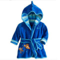 Miniatyrbild 1 av 5: Barn Pojke Flicka Huva Fleece Morgonrock Nattkläder Pyjamas Lake Blue 130