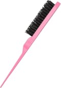Tre Rader Nylon Tuperingsborstar Back Combs Släta Borstar För Hem Skönhetssalong (rosa) (1st)