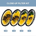 Miniatyrbillede 4 af 5: 72mm Makro Filter Sæt 4stk (+1,+2,+4,+10) Makro Filtre Makroobjektiv Filter Sæt med Filt
