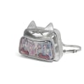 Miniatyrbild 2 av 4: Y2k Japan Cosmic Mechanical Cat Bag Söt Cartoon Cat Ear Liten ryggsäck Enkel Mångsidig Silverfärgad axelväskor med stor kapacitet Backpack