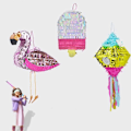 Pikkukuva 3 / 5: 1 kpl Flamingo Pinata Pieni Pinata Syntymäpäiväjuhliin Peli Lasten Juhliin Pelaajahuoneen Sisustus Valokuvarekvisiitta, Satunnainen Väri
