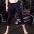 Miniatyrbild 1 av 5: Herr Gym Compression Leggings Base Layer Running Tight Byxor 3/4 Training Fitness Byxor Black M