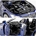 Pikkukuva 3 / 5: Metalliseos Automalli, 1/32 Painevalettu Auto Benz Amg Gt63 Automalli Vedettävä Äänellä ja Valolla Leluauto Pojille Tytöille Aikuisille Lahjaksi