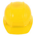 Miniatyrbilde 2 av 4: Barnebyggehjelmer Miniatyr Byggehjelm Dekorativ Sikkerhetshjelm Modell Kjæledyrhjelm Sikkerhetshatt Gul Byggeplast Hjelmer