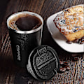 Miniatyrbild 5 av 5: Isolerad Kaffemugg, Dubbelväggig Resemugg Vakuumisolering Rostfritt Stål med Återanvändbar Mugg, Te och Öl 384ml, Svart