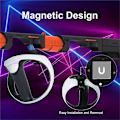 Miniatyrbillede 3 af 5: DEVASO Kompatibel til Sony PS VR2 Controller Gun Stock VR Spil Greb Case VR Headset Udskiftningsdele Black