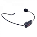 Miniatyrbillede 1 af 5: Sort Bærbar FM Trådløs Mikrofon Headset Radio Megafon Til Turistguide Undervisning Møder Forelæsninger Forsyninger RCN