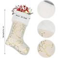 Miniatyrbilde 2 av 5: Julestrømpe jakke 2 store 22 tommer Jul (hvit2p)