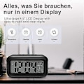 Miniatyrbild 2 av 5: Digital Väckarklocka, Sovrumsklocka, Batteridriven Bordsklocka, Digital Klocka med Smart Nattlampa, 12/24 Timmar Visning Snooze Funktion