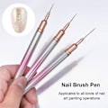 Miniatyrbild 2 av 4: 3-pack rouge-stav nagelkonst ritpenna högkvalitativ gradient-stav nagelkonst målarpensel set