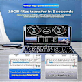 Miniatyrbilde 5 av 5: Thunderbolt 4 Kabel USB C 8K 60Hz Sertifisert 40Gbps Rask Hastighet PD100W for Macbook Pro Acer USB 4 C42