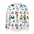 Pikkukuva 1 / 2: Pariskunnalle printed pitkähihainen neulepusero Miesten naisten joulujuhla pyöreä kaula Uutuus ruma neulepusero casual topit style 9 L