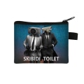 Miniatyrbild 1 av 5: Skibidi Toalett Myntpåse Barn Anime Spelväska Pojke Tjejväska Bärbar förvaringsväska Söt plånbok Dam Sminkväskor Present Skibidi toilet-4