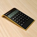 Miniatyrbillede 1 af 2: Dobbelt Strøm Håndholdt Bordregner Med Stort LCD Display (sort)