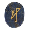 Pikkukuva 4 / 4: Kaiverretut Palmukivet Kiillotetut Pyöreät Kannettavat Taskutasapainokivet Reiki-parannusmeditaatioon, Lapis Lazuli