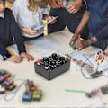 Miniatyrbillede 3 af 5: 0-9999 Ohm Simpel Modstandsboks Præcision Variabel Dekade Modstand Undervisningsinstrument