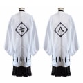 Pikkukuva 5 / 5: Japanilainen Anime Bleach Miesten Cosplay-asu Kyouraku Shunsui Kenpachi Zaraki Valkoinen Viitta Takki Kapteeni Viitta Ei Mustaa Kimonoa Zero XL