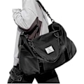 Miniatyrbillede 1 af 5: Sport Rejse Duffel Bag Stor Gym Taske til Kvinder, Weekendtaske Håndbagage Taske til Fly, Dame Strandtaske Overnatningstaske Vandtæt Taske Bagage B