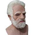 Miniatyrbild 3 av 5: Gammal Mans Ansiktstäckning Realistisk Mask Halloween Läskig Rynka Gammal Person Vuxen Mask-aab