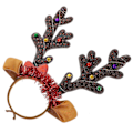 Miniatyrbillede 3 af 5: Gevir Pandebånd Cosplay Hjortegevir Pandebånd Sødt Julefrokost Gave Til Kvinder Mænd Børn 1 stk