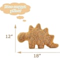 Miniatyrbilde 2 av 5: Dino Nugget Pute - Kyllingnugget Pute Plysj Gir Barn Komfortable Klemmer (Kan Ikke Stå Stille), Kreativ Romdekor Gave til Gutter og Jenter